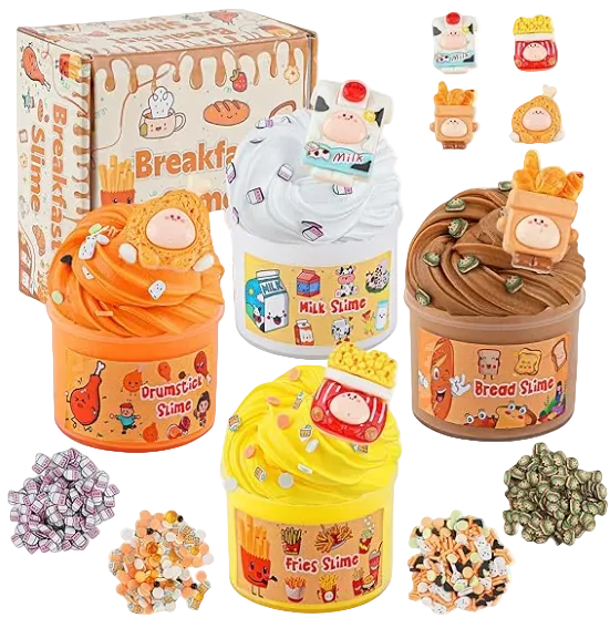 Epic 4 Pack Food Butter Slime Kit | Super Soft and Non-Sticky