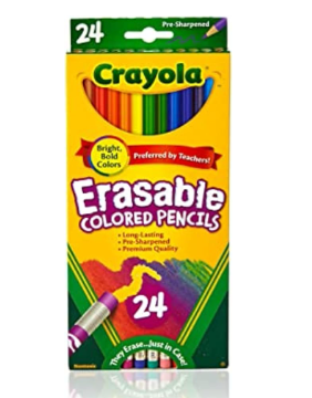 Erasable COLORED PENCILS (24pcs)